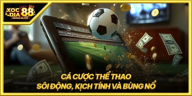 Cá cược thể thao sôi động, kịch tính và bùng nổ